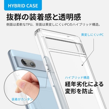 Google Pixel 7a ハイブリッドケース+ガラスフィルム+レンズ保護ガラスフィルム セット クリア&スタンダードサイズ スーパークリア&一体型 スーパークリア MSソリューションズ