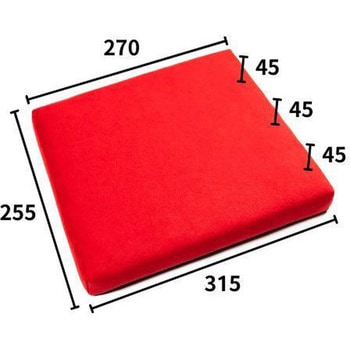 CLINGAIR レカロ(RMS) フルバケットシート用 シートクッション レッド - CLINGAIR