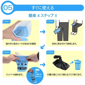 携帯ミニトイレ ブルー ナヴィック