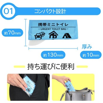 携帯ミニトイレ グレー ナヴィック