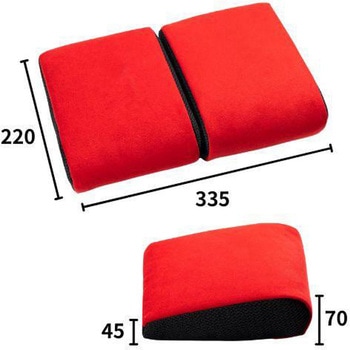 CLINGAIR レカロ(RMS) フルバケットシート用 シートクッション レッド CLINGAIR