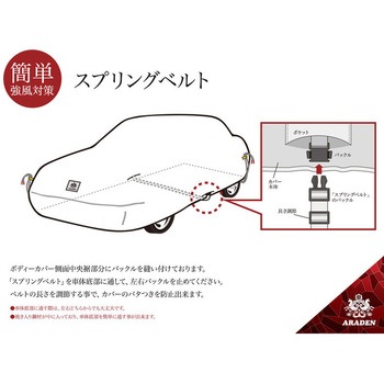防炎裏起毛ボディーカバー アラデン
