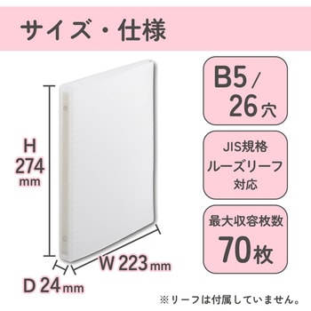 FRIOR バインダー B5 リーフ70枚 リヒトラブ