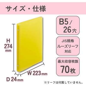 FRIOR バインダー B5 リーフ70枚 リヒトラブ