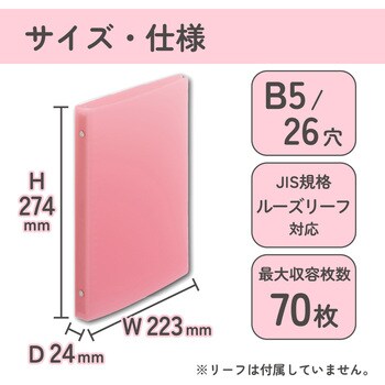 FRIOR バインダー B5 リーフ70枚 リヒトラブ
