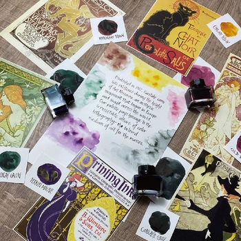 ink-cafe アールヌーヴォーカラーインク 呉竹