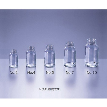 軽量規格瓶 透明 本体のみ 0612シリーズ マルエム[理化学・容器]