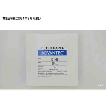 黒色濾紙 No.131-B 100枚入 ADVANTEC