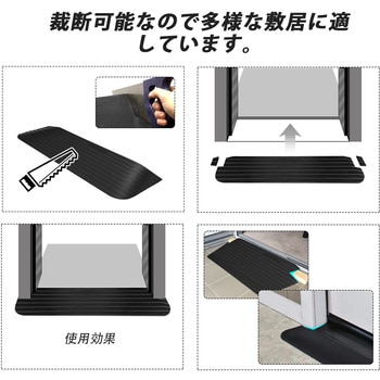 段差スロープ 段差解消 敷居 室内適用 Ruedamann