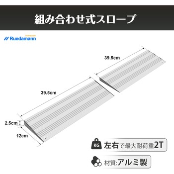 段差解消スロープ2段調整 Ruedamann