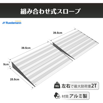 段差解消スロープ2段調整 Ruedamann