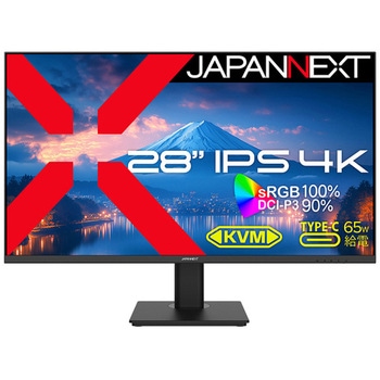 液晶ディスプレイ 28型/3840×2160/ブラック JAPANNEXT
