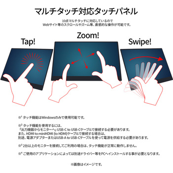 タッチパネル液晶ディスプレイ 13.3型/1920×1080 JAPANNEXT