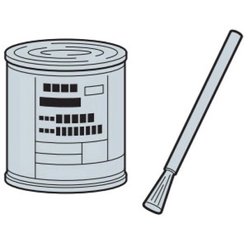 金属サイディングはる一番施工部材 現場仕上げ塗料(補修塗料)(土台水切り、オーバーハング水切り用) KMEW(ケイミュー)