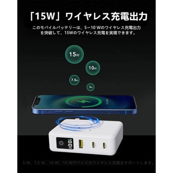 PD65W対応ACプラグ内蔵型モバイルバッテリー HIDISC