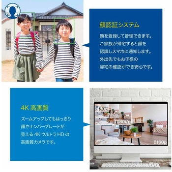 Swann セキュリティカメラ NVRレコーダー用 4K 8MP 3840×2160解像度 IP66  防水仕様 屋外 屋内対応 バレット型 防犯カメラ 4個セット 増設用 SWANN(スワン)