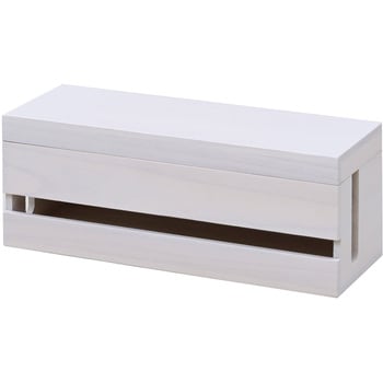 ケーブルボックス フタ付き 電源タップ収納 YAMAZEN(山善)