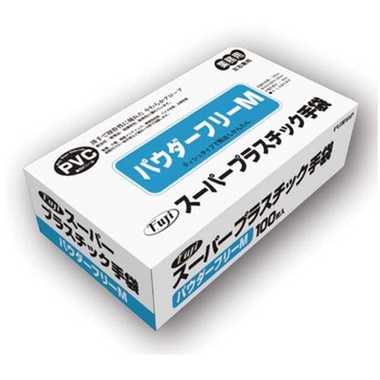 スーパープラスチック手袋 粉無 100枚×30箱入 尚美堂
