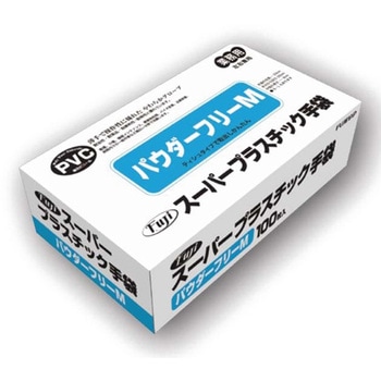 スーパープラスチック手袋 粉無 100枚×30箱入 - 尚美堂