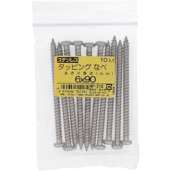 (+)ナベ頭タッピングねじ 1種A形 (ステンレス)(パック品) 大里