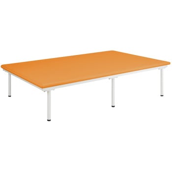 SD訓練台 ビニルレザーオレンジ TB-1486 120X200X45CM 高田ベッド製作所