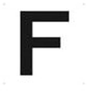 表示板(英字・白) TRUSCO