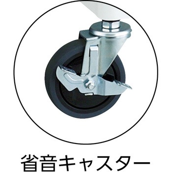 フェニックスワゴン(省音タイプ・1段・2列引出し付・天板あり) TRUSCO