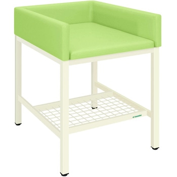 オムツ交換台 縦型  ビニルレザーライムグリーン TB-721-01 75X90X108 - 高田ベッド製作所