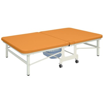 キングベンダ ビニルレザーオレンジ TB-466 120X200X45CM 高田ベッド製作所
