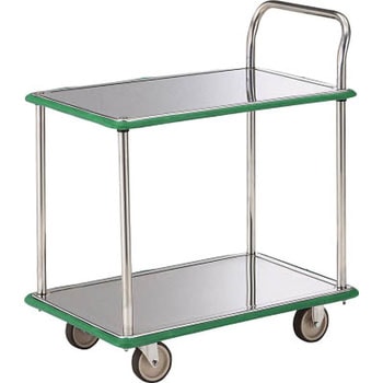 ステンレス製運搬車(片袖2段タイプ) TRUSCO