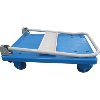樹脂製運搬車グランカート サイレント(折りたたみハンドルタイプ・ストッパー付) TRUSCO