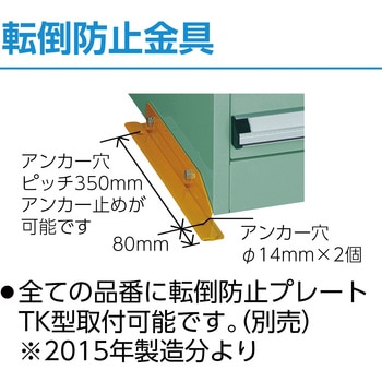 中量キャビネットVE7S型(3ロック安全機構・転倒防止金具付) TRUSCO