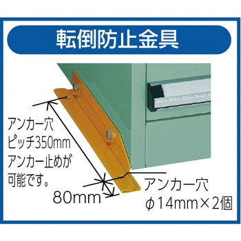 中量キャビネットVE7S型(3ロック安全機構・転倒防止金具付) TRUSCO