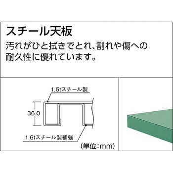 中量作業台(サイドキャビネット付) TRUSCO