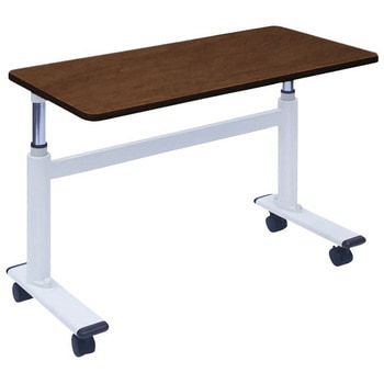 ひとり介護テーブル ブラウン TB-1569 90X45X60-80 高田ベッド製作所