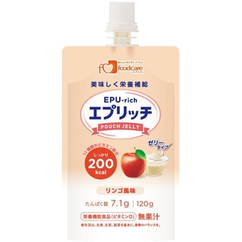エプリッチパウチゼリー リンゴフウミ 120G 36フクロ フードケア