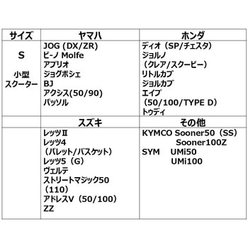 バイクカバー E+タイプ S【小型 スクーター、ミニスポーツ汎用】 ワイズギア