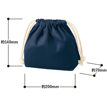 厚手コットンポーチ巾着(S) MARKLESS STYLE