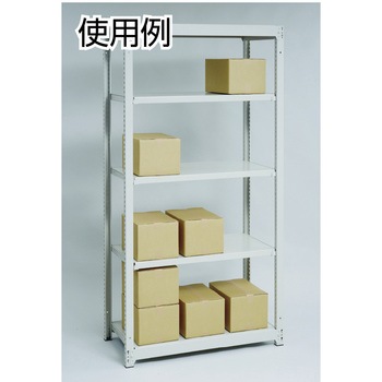 軽中量ボルトレス棚M1.5型(150kgタイプ、高さ1800mm、4段タイプ) TRUSCO