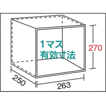 区分棚KB型(ボルト式、コボレ止め付・100kgタイプ・間口875mm) TRUSCO