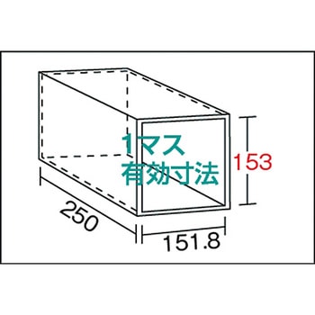 区分棚KB型(ボルト式、コボレ止め付・100kgタイプ・間口875mm) TRUSCO