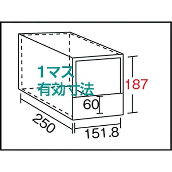 区分棚KC-M型(ボルト式、前あたり付・100kgタイプ、間口875mm) TRUSCO
