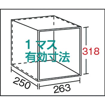 区分棚KC型(ボルト式、コボレ止めなし・100kgタイプ・間口875mm) TRUSCO
