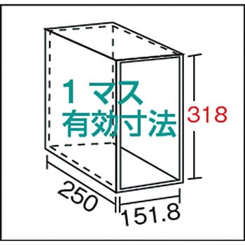 区分棚KC型(ボルト式、コボレ止めなし・100kgタイプ・間口875mm) TRUSCO