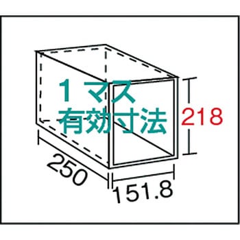 区分棚KC型(ボルト式、コボレ止めなし・100kgタイプ・間口875mm) TRUSCO