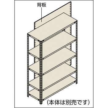 S-65 軽量棚用背板 1枚 TRUSCO 【通販サイトMonotaRO】