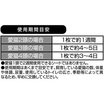 デオフリー 強力炭消臭シート 複数ねこ用 ペットプロジャパン