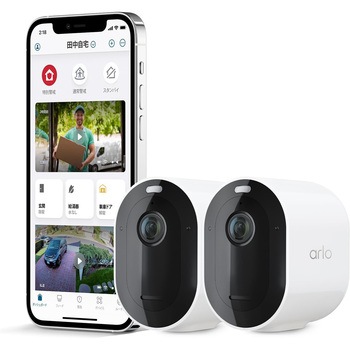 アーロ(Arlo) Pro 5S 2K HDRビデオ カラー夜間撮影 12倍ズーム 視野角160° arlo(アーロ)
