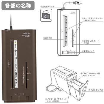 静音マイクロマルチシュレッダー オーム電機