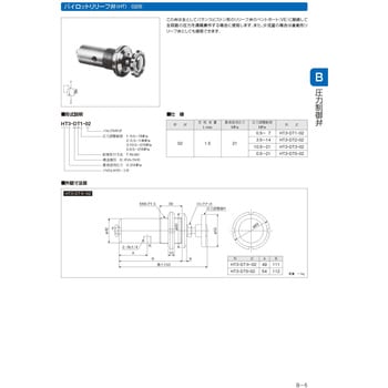 HT3-DT5-02 パイロットリリーフ弁 1個 ジェイテクトフルードパワー